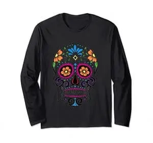 Dia de los Muertos Skull - Dia de los Muertos Long Sleeve T-Shirt