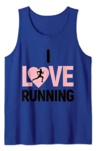 I Love Running Pink Heart Funny Alternative Valentine's Day Shirt