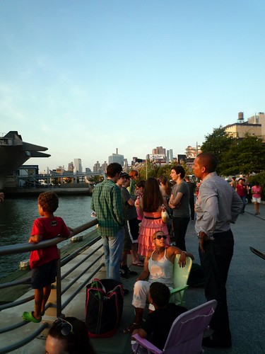 line for Intrepid summer movie series