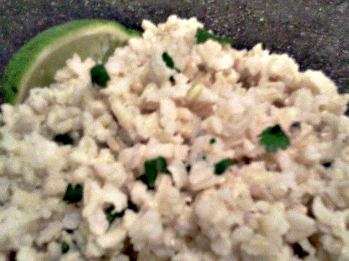 cilantro-lime brown rice