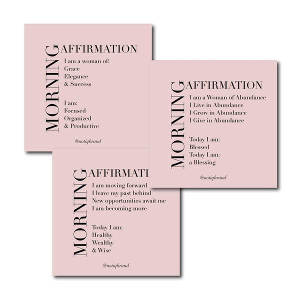 notiq affirmation cards