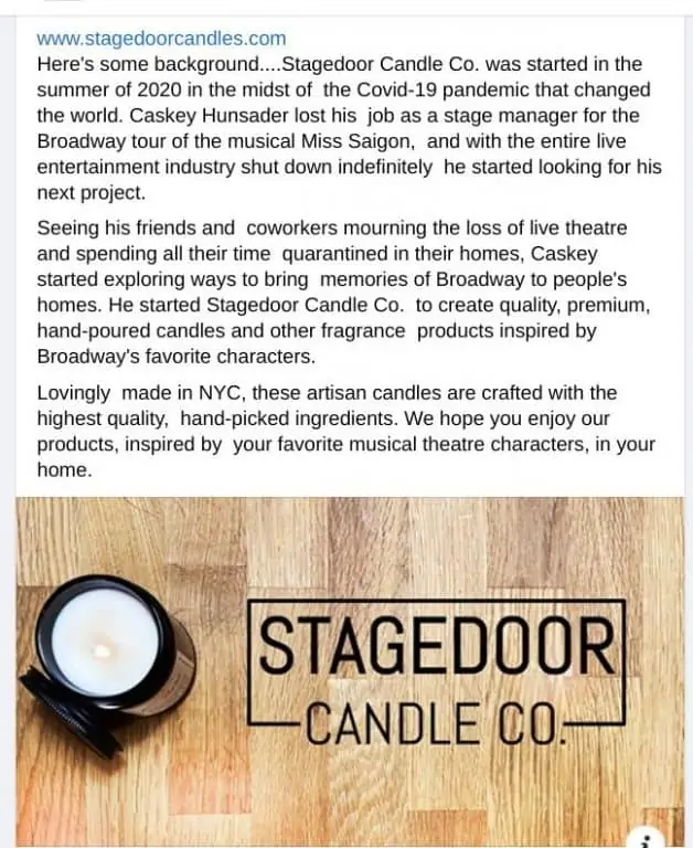 stage door candles background