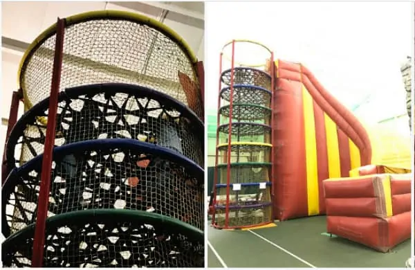 Villa Roma Resort Activities - Spider climb to big slide